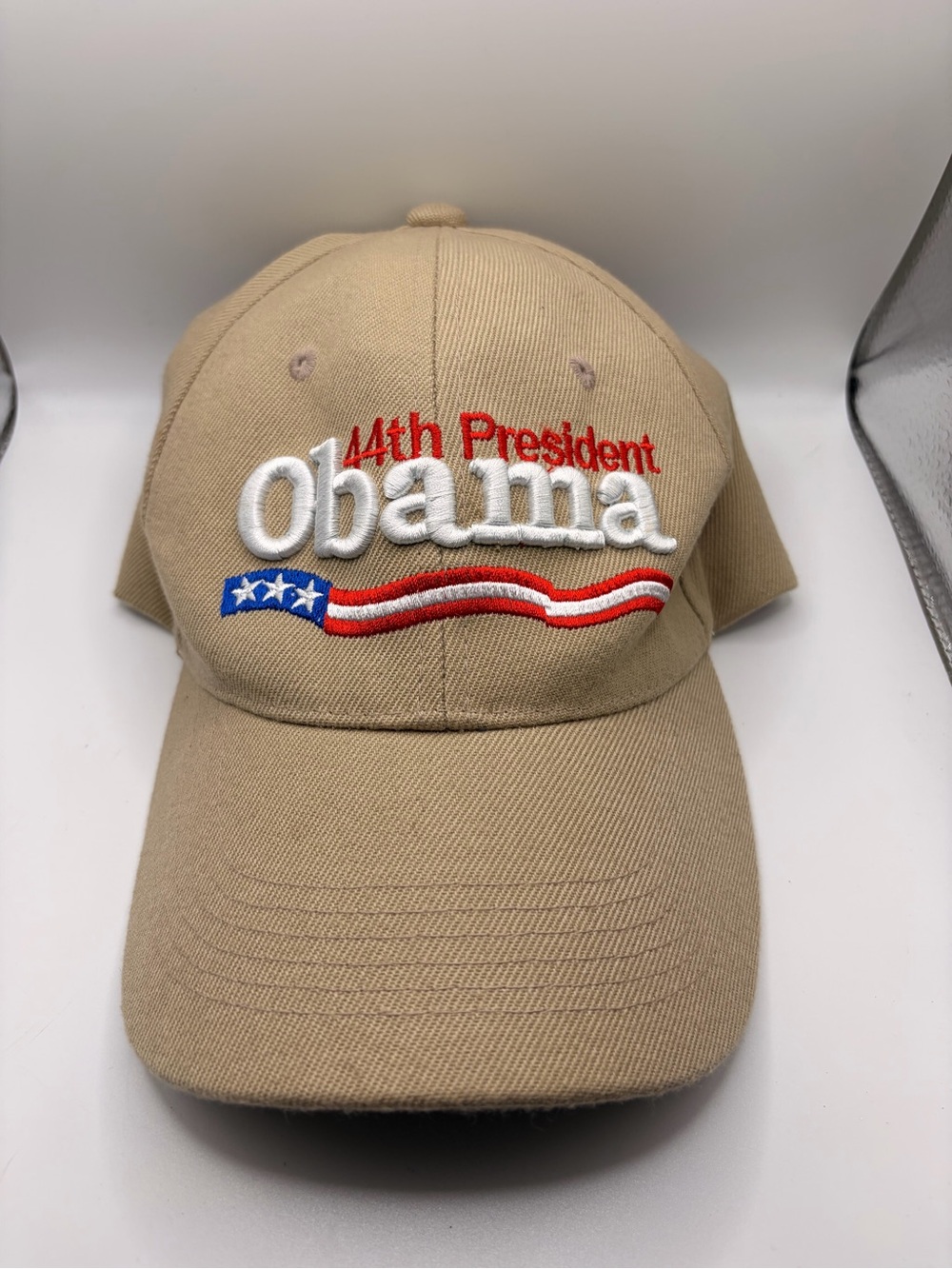 Obama 44th President Tan Embroidered Baseball Cap
